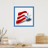 AMERIKANISCHE FLAG POSTER (Küche)