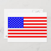 AMERIKANISCHE FLAG POSTKARTE (Vorne/Hinten)