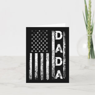 Amerikanische Flag Retro Väter Tag 4. Juli Funny Karte