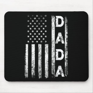 Amerikanische Flag Retro Väter Tag 4. Juli Funny Mousepad