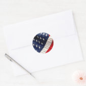 AMERIKANISCHE FLAG RUNDER AUFKLEBER (Umschlag)
