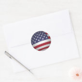 AMERIKANISCHE FLAG RUNDER AUFKLEBER (Umschlag)