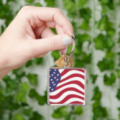 AMERIKANISCHE FLAG SCHLÜSSELANHÄNGER (Hand)