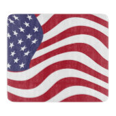AMERIKANISCHE FLAG SCHNEIDEBRETT (Vorderseite)