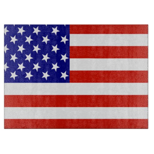 AMERIKANISCHE FLAG SCHNEIDEBRETT (Vorderseite)