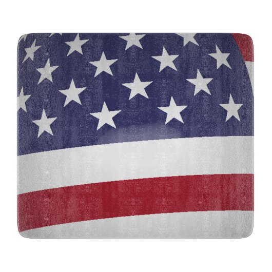 AMERIKANISCHE FLAG SCHNEIDEBRETT (Vorderseite)