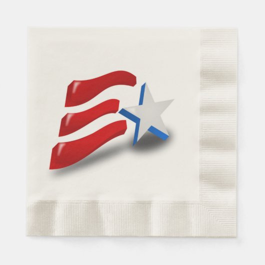 AMERIKANISCHE FLAG SERVIETTE (Vorderseite)
