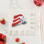AMERIKANISCHE FLAG SERVIETTE (Beispiel)