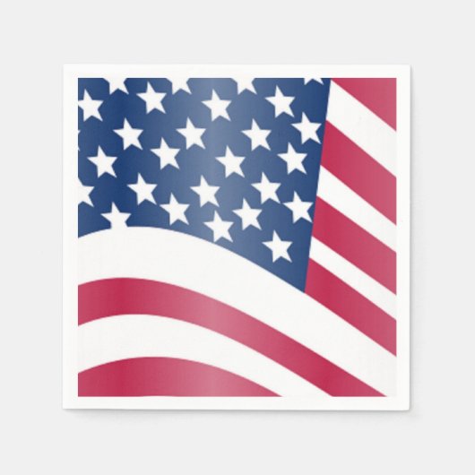 AMERIKANISCHE FLAG SERVIETTE (Vorderseite)