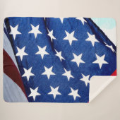 AMERIKANISCHE FLAG SHERPADECKE (Vorderseite (Horizontal))