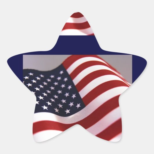 AMERIKANISCHE FLAG Stern-Aufkleber (Vorderseite)