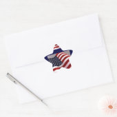 AMERIKANISCHE FLAG Stern-Aufkleber (Umschlag)