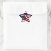 AMERIKANISCHE FLAG Stern-Aufkleber (Tasche)