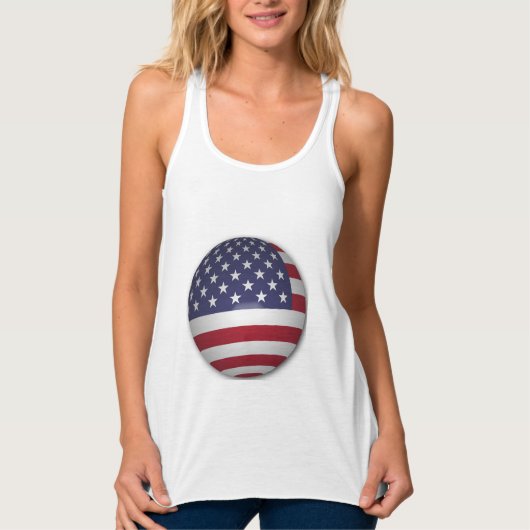 AMERIKANISCHE FLAG TANK TOP (Vorderseite)