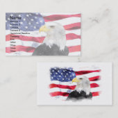 AMERIKANISCHE FLAG UND EGFL VISITENKARTE (Vorne/Hinten)