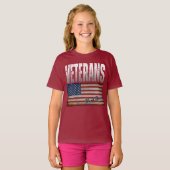 AMERIKANISCHE FLAG VETERANS DANKE IHNEN 4. JULI T- T-Shirt (Vorne ganz)