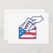 Amerikanische Flag-Wahlkarte Postkarte (Vorne/Hinten)