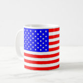 AMERIKANISCHE FLAGE KAFFEETASSE (Vorderseite Links)