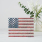 AMERIKANISCHE FLAGFASERKARTEN POSTKARTE (Stehend Vorderseite)
