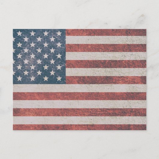 AMERIKANISCHE FLAGFASERKARTEN POSTKARTE (Vorderseite)
