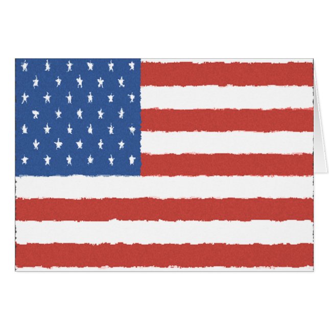 Amerikanische Flagge (Vorderseite (Horizontal))