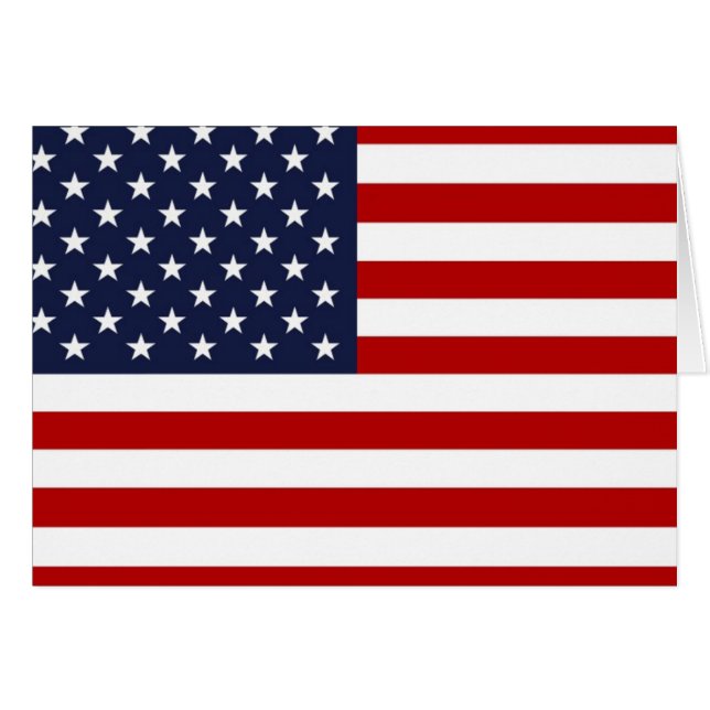 Amerikanische Flagge (Vorderseite (Horizontal))