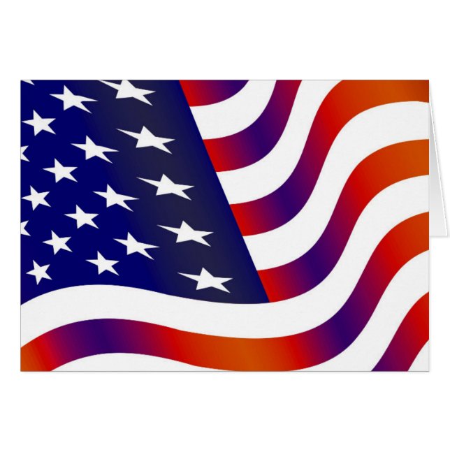 Amerikanische Flagge (Vorderseite (Horizontal))