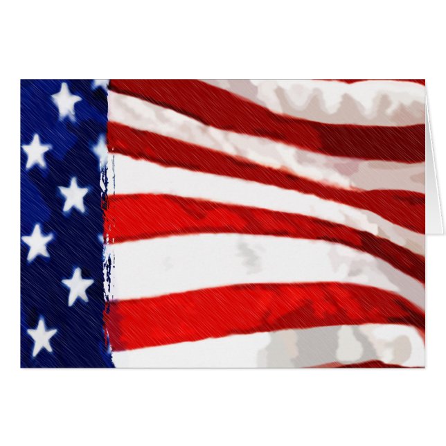 Amerikanische Flagge (Vorderseite (Horizontal))