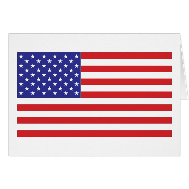 Amerikanische Flagge (Vorderseite (Horizontal))