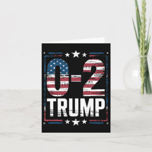 Amerikanische Flagge 0-2 Trump 2024 Karte