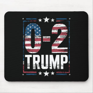 Amerikanische Flagge 0-2 Trump 2024 Mousepad