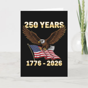 Amerikanische Flagge 1776-2026 USA 4. Juli 250 Jah Karte