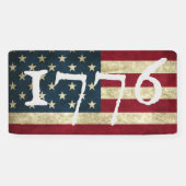 Amerikanische Flagge 1776 Juli 4. Party Banner (Horizontal)