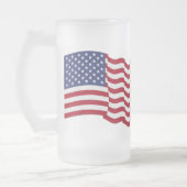Amerikanische Flagge - 1776 Mattglas Bierglas (Links)