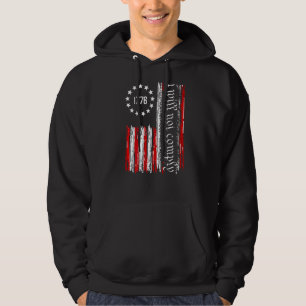 Amerikanische Flagge 1776 Medizinische Freiheit I  Hoodie