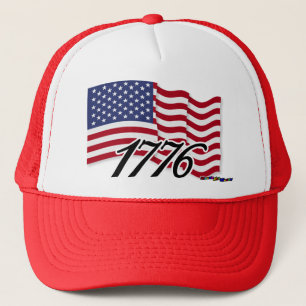 Amerikanische Flagge - 1776 Truckerkappe