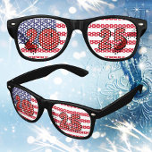 Amerikanische Flagge 2025 Silvester Partybrille