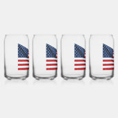 Amerikanische Flagge 2412 Dosenglas (Vorderseite)