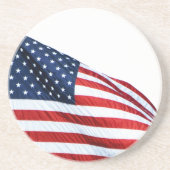 Amerikanische Flagge 2412 Getränkeuntersetzer (Vorne)