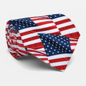 Amerikanische Flagge 2412 Krawatte (Gerollt)