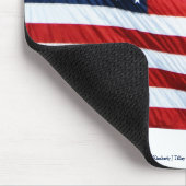 Amerikanische Flagge 2412 Mousepad (Ecke)