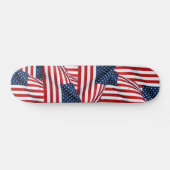 Amerikanische Flagge 2412 Skateboard (Horizontal)