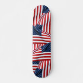 Amerikanische Flagge 2412 Skateboard (Vorne)