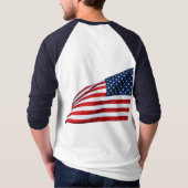Amerikanische Flagge 2412 T-Shirt (Rückseite)