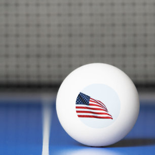 Amerikanische Flagge 2412 Tischtennisball