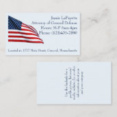 Amerikanische Flagge 2412 Visitenkarte (Vorne/Hinten)