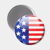 Amerikanische Flagge 2.0 Magnet (Vorderseite/Rückseite)