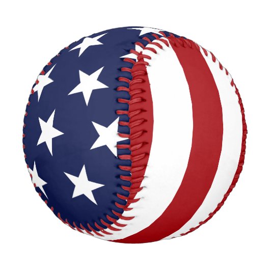 Amerikanische Flagge 2 Baseball (Schrägansicht)