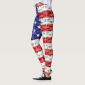 Amerikanische Flagge #2 Leggings (Links)