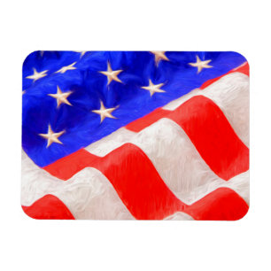 Amerikanische Flagge 3"x4" Foto-Magnet Magnet